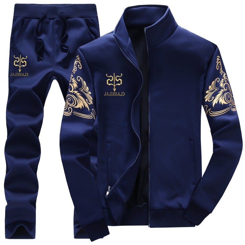 Autumn 2023 New Men'S Sports Suit Casual Long Sleeve Baseball Suit Jacket Middle School Men'S Fitness Sweatshirt - Image 1