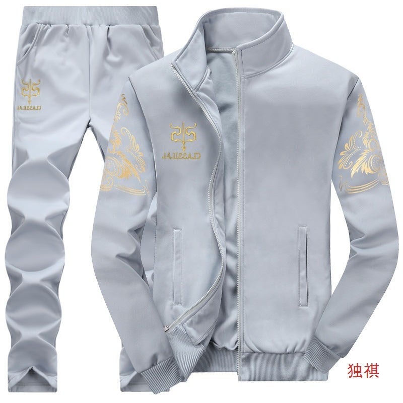 Autumn 2023 New Men'S Sports Suit Casual Long Sleeve Baseball Suit Jacket Middle School Men'S Fitness Sweatshirt - Image 4
