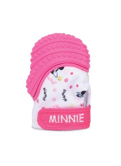 Disney Minnie Mouse Teething Mitten Baby Chew Toy Protects Hands From Chewing & Saliva, Heals Aching Gums, Promotes Sound Stimulation, 6-18 Months  - Image 1