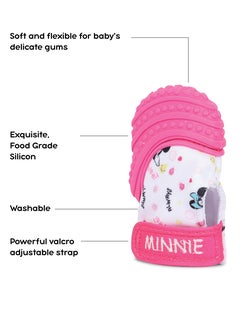 Disney Minnie Mouse Teething Mitten Baby Chew Toy Protects Hands From Chewing & Saliva, Heals Aching Gums, Promotes Sound Stimulation, 6-18 Months  - Image 3