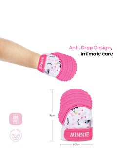 Disney Minnie Mouse Teething Mitten Baby Chew Toy Protects Hands From Chewing & Saliva, Heals Aching Gums, Promotes Sound Stimulation, 6-18 Months  - Image 4