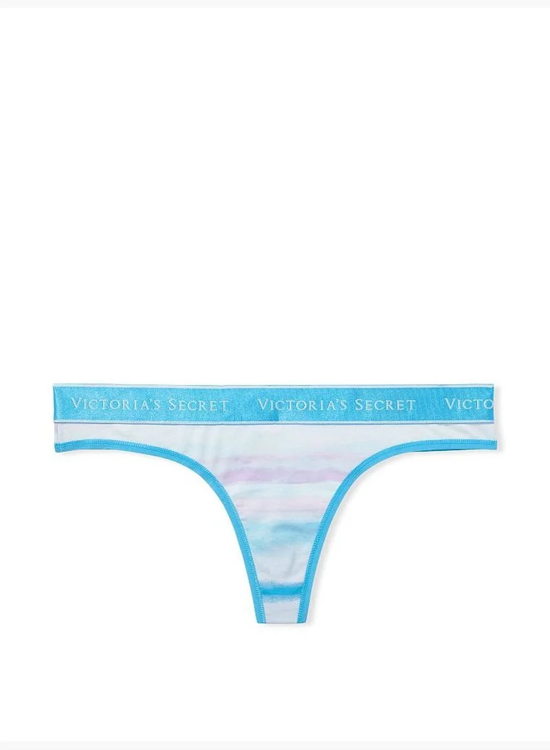 Victoria's Secret Logo Cotton Thong Panty