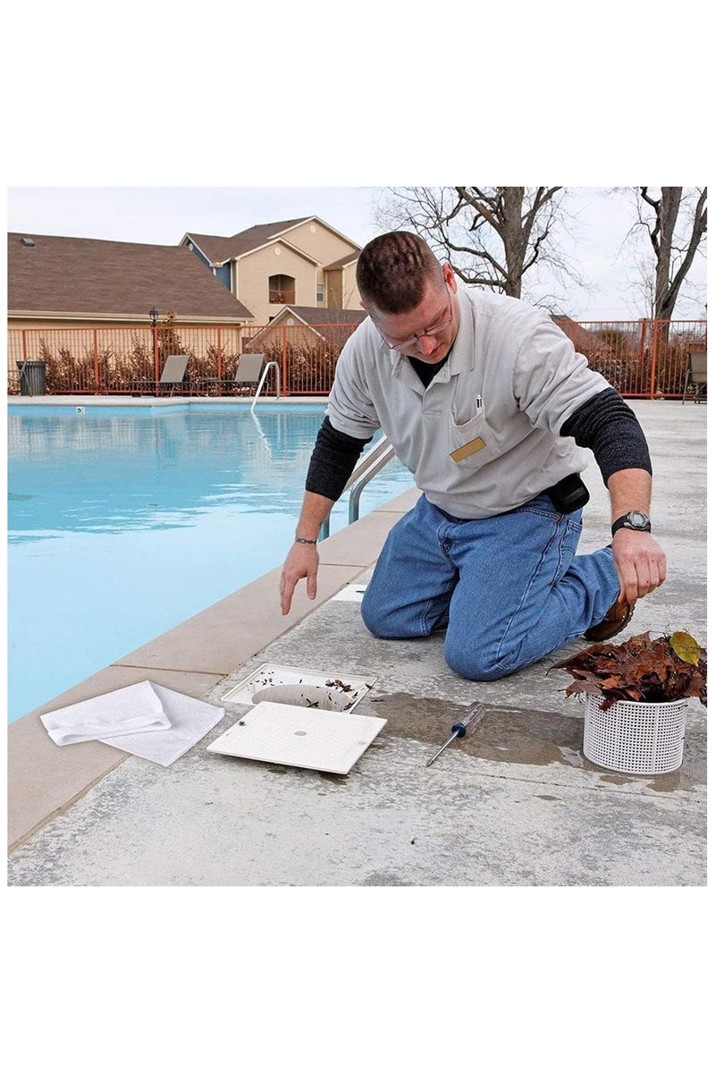 Pack of 20 Pool Skimmer Socks, Filter Skimmer Pool, Skimmer Filter Net, Filter Socks, Pool Skimmer Socks, Reusable Skimmer Basket Net for Surface Skimmer Removes Leaves, Swimming Pool Skimmer Socks - Image 2