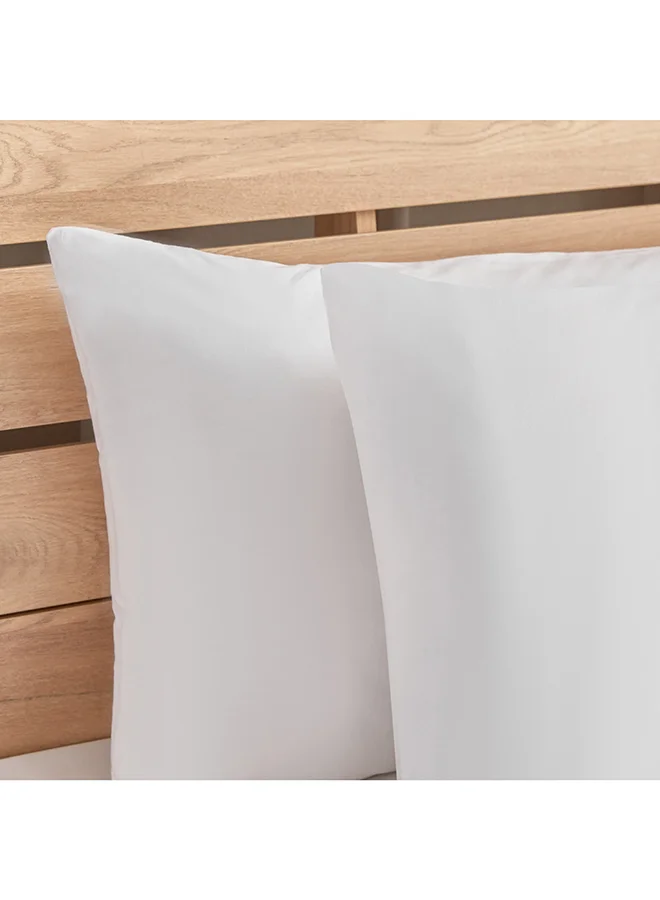 Home Box Grande Affordables White Haven Geta 2-Piece Percale Cotton Pillow Cover Set 75 x 50 cm