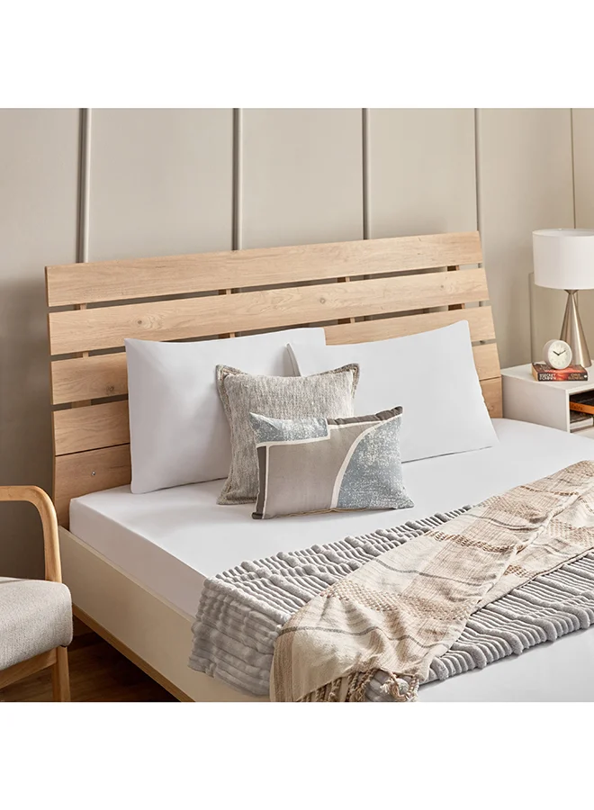 Home Box Grande Affordables White Haven Geta 2-Piece Percale Cotton Pillow Cover Set 75 x 50 cm