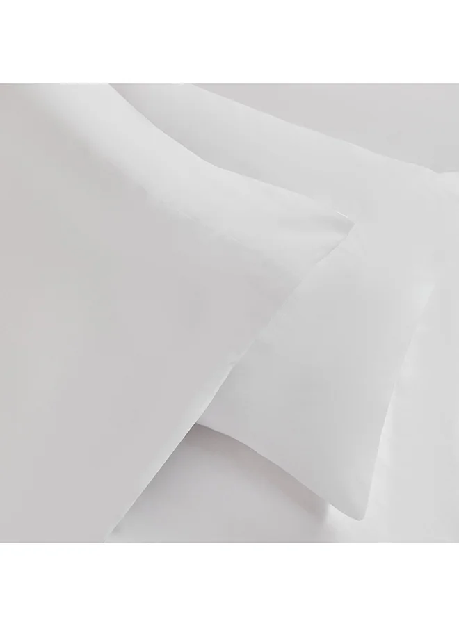 Home Box Grande Affordables White Haven Geta 2-Piece Percale Cotton Pillow Cover Set 75 x 50 cm