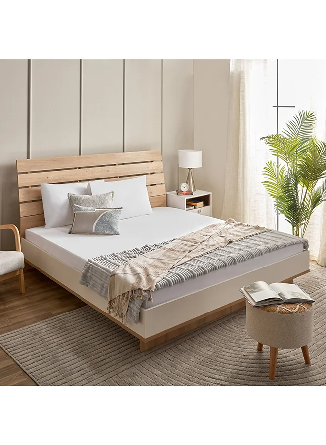 Home Box Grande Affordables White Haven Geta 2-Piece Percale Cotton Pillow Cover Set 75 x 50 cm