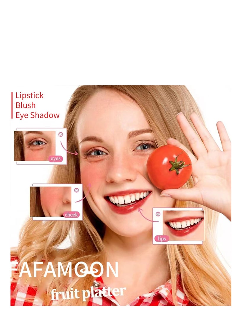 FAFAMOON Lip Tint Stain Set, Mini Liquid Water Tint,Korean Lip Gloss Moisturizing Natural,Long Lasting Waterproof,Multi-Use Lip and Cheek Tint(Apple) - Image 2
