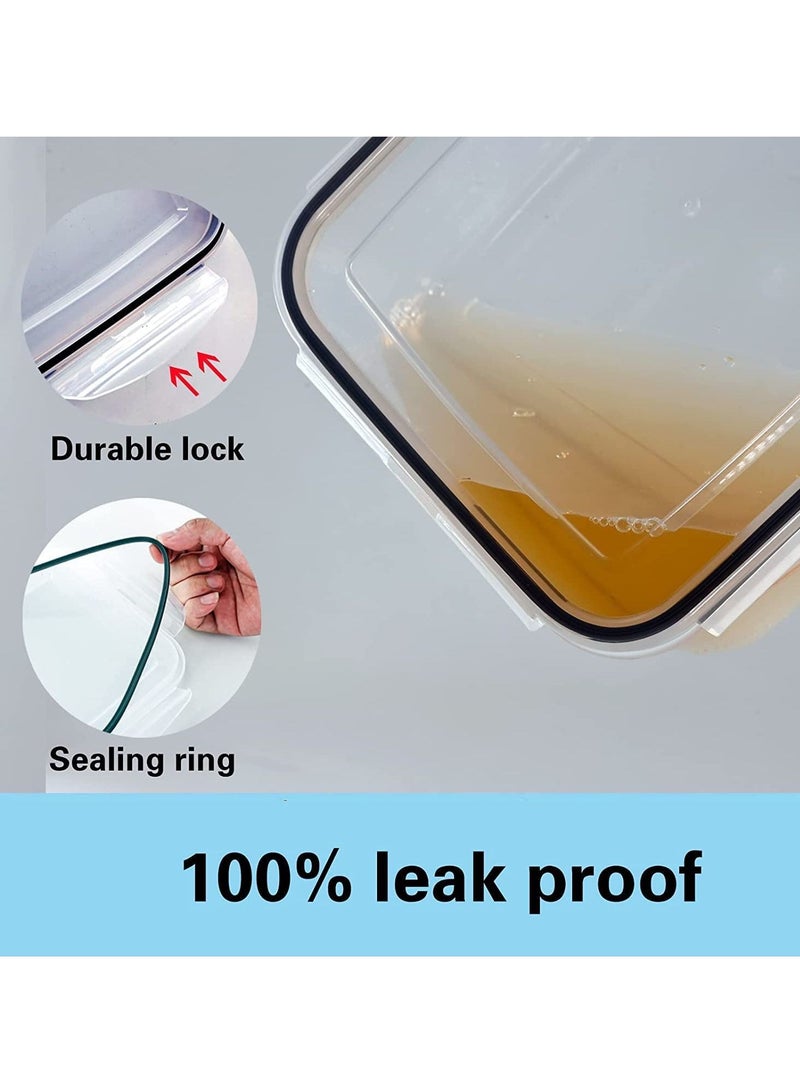 TYCOM 5 Piece Fruit Storage Containers for Fridge with Strainer Produce Containers for Fridge Lettuce Keeper White Not Dishwasher Safe BPA Free - Image 5