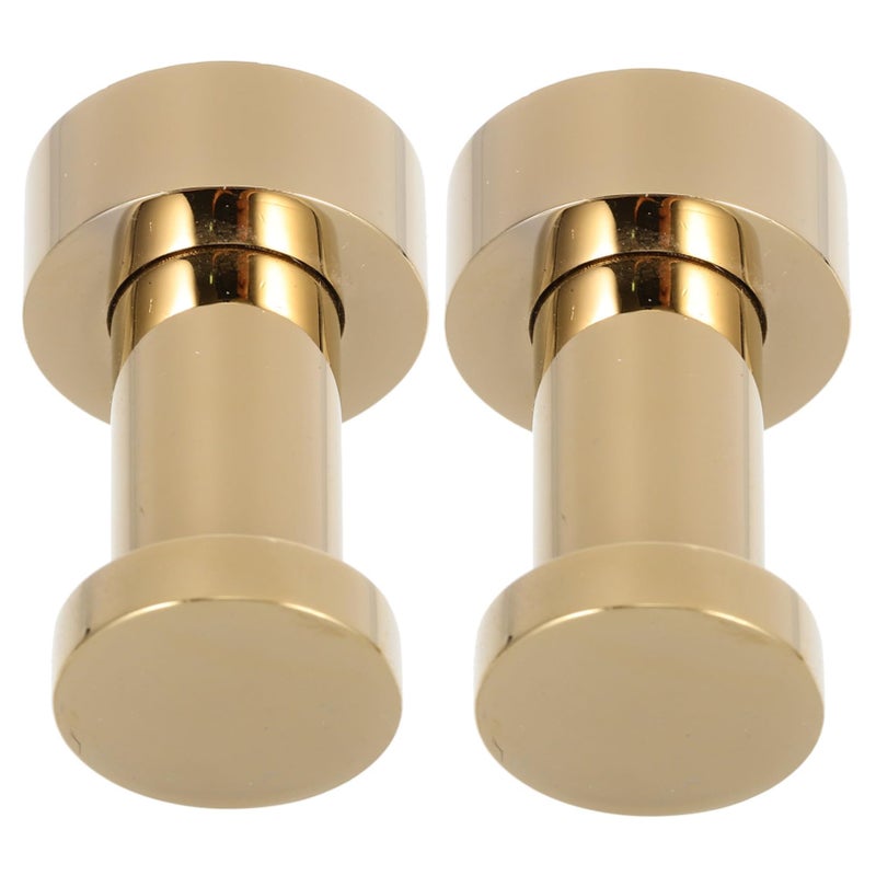 2Pcs Brass Towel Hooks for Bathroom Wall Coat Hat Hangers with Stable Load Capacity - Image 2