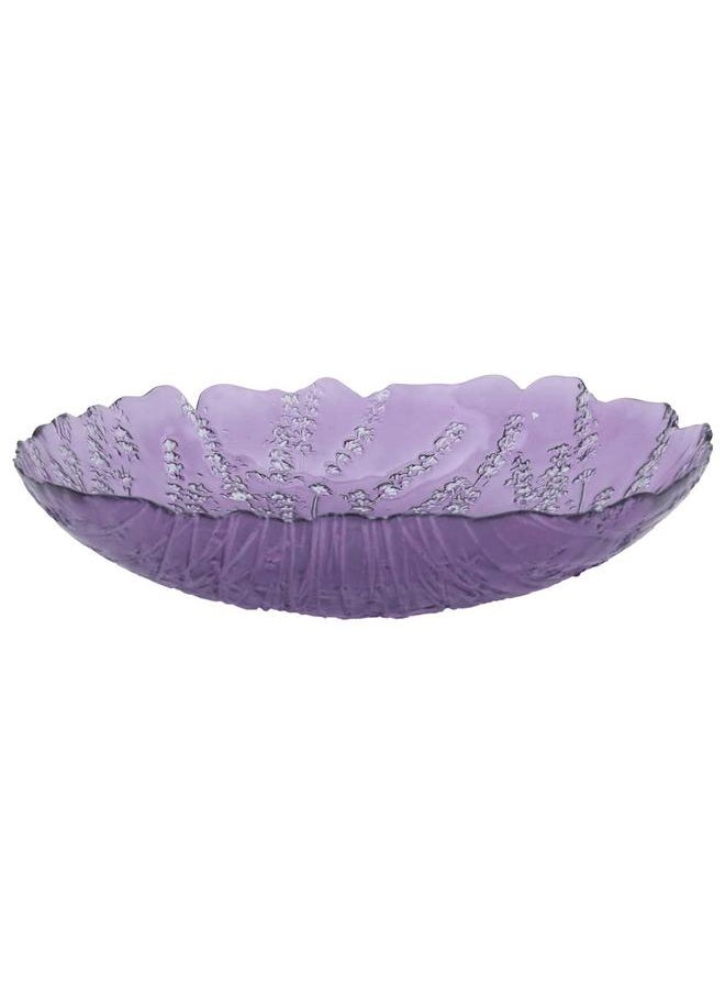Alsaif Glass Serving Plate 30X30X5 Cm Purple  - Image 1