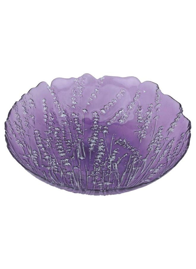 Alsaif Glass Serving Plate 30X30X5 Cm Purple  - Image 2