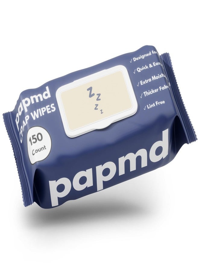 PAPMD Unscented CPAP Wipes, 150-Pack Travel Wipes, Thick Lint-Free Fabric for Mask, Tube & CPAP Machines, Enhanced Moisture & Easy Pull Design - Image 1
