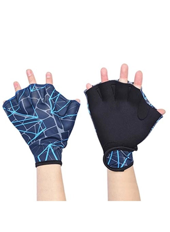 ShebSheb Printed Swimming Webbed Gloves for Beginners, Kids’ Water Training Gloves, Fin-Shaped Swimming Gloves - Image 4