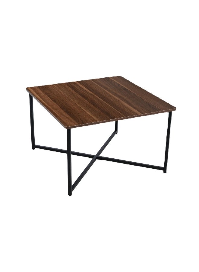ميكاسا CJ-23103B WALNUT طاولة مربعة بسطح ميلامين بني وأسود 50 x 80 x 80 سم - Image 2