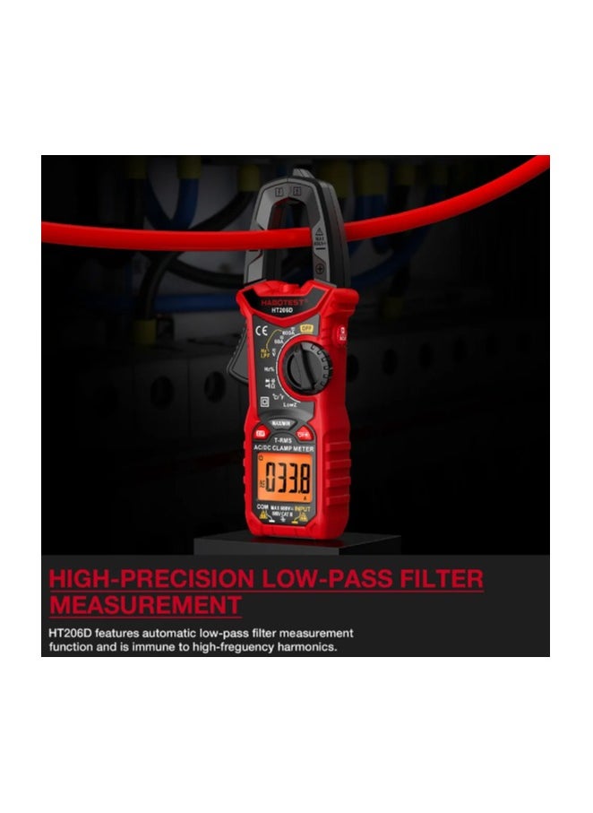 HABOTEST Digital Clamp Meter 600A AC Current 600V AC/DC Voltage Capacitance Measurement Data Hold Backlight NCV Tester Multimeter  - Image 5