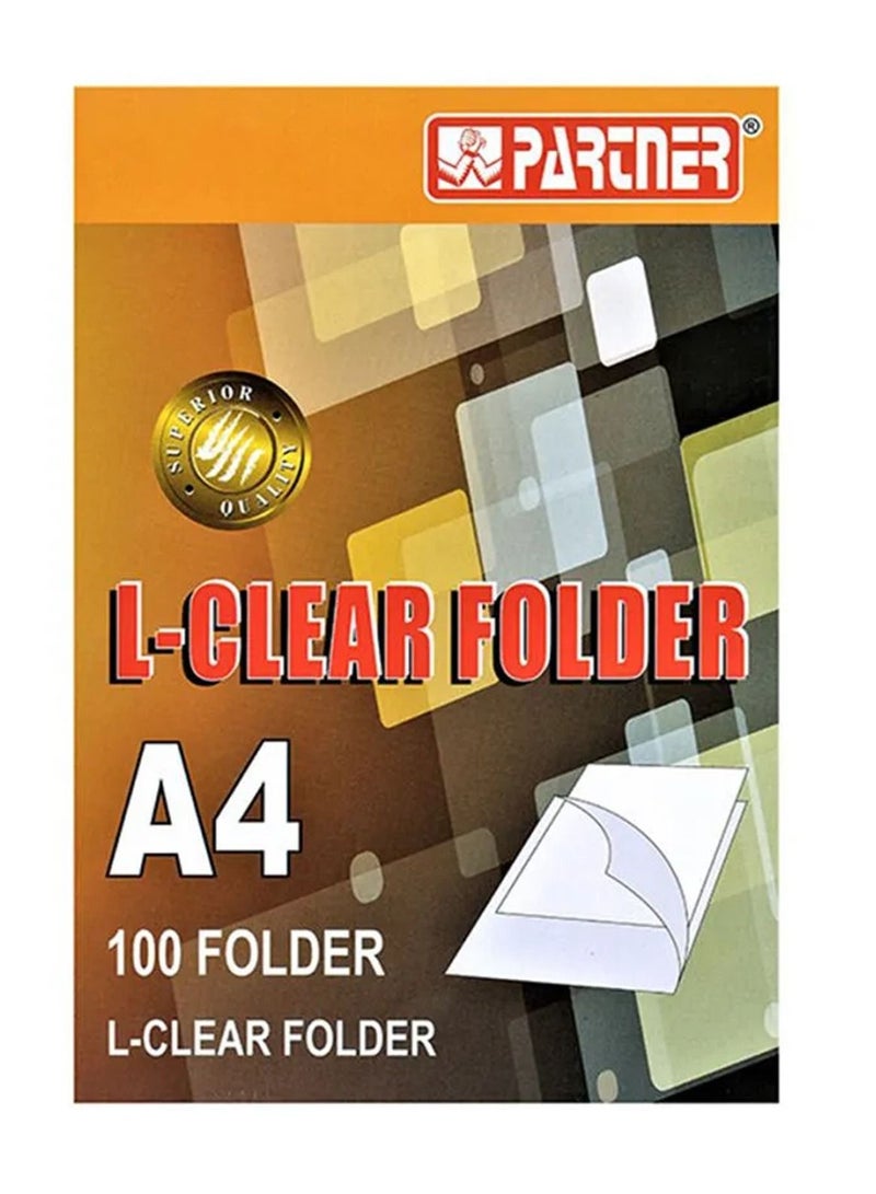 PARTNER 100-Piece Clear Folder - Image 2