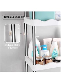HEXAR HEXAR® 3 Tier Over the Toilet Rack, Stainless Steel 30kg Capacity Bathroom Shelf, Space Saving Bathroom Stand Organizer Over the Toilet Storage  - Image 5