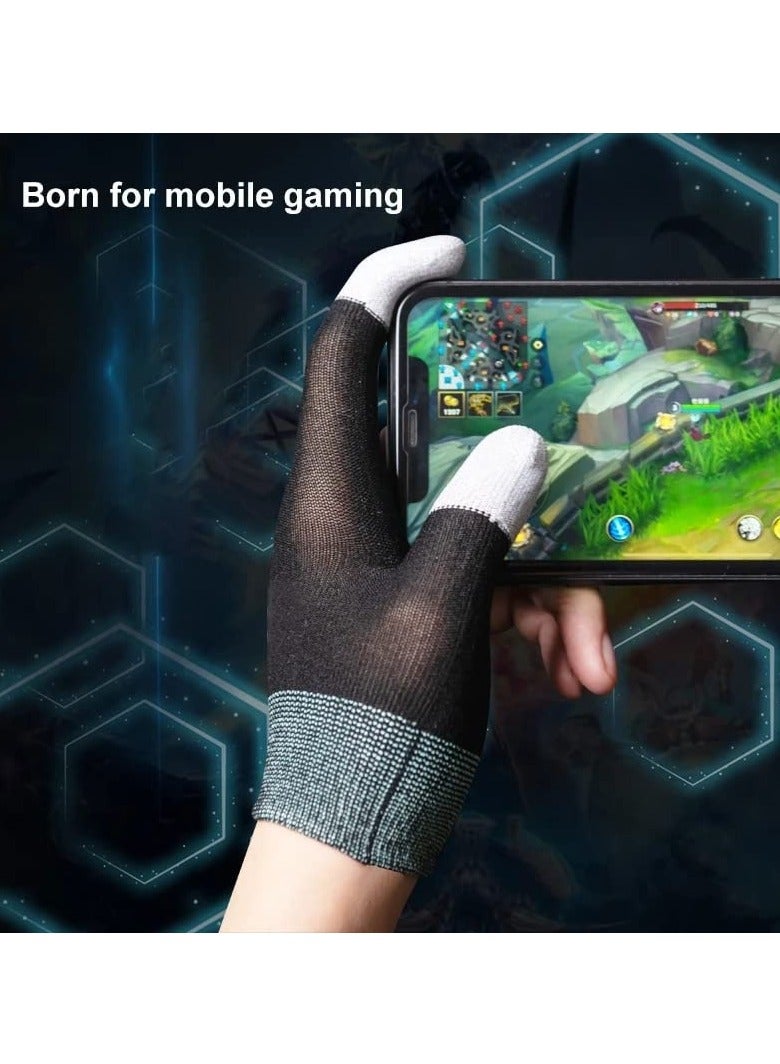 erorex Finger Cover Breathable Game Controller Finger Sleeve, The latest silver fiber G1 material For Pubg Sweat Proof Touch Screen Gaming Thumb Gloves For All Mobile  - Image 3
