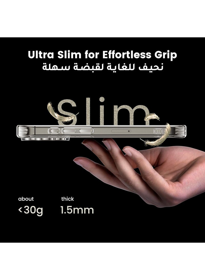 يو جرين حافظة شفافة مقاس 6.7 بوصة اليفون 15 برو ماكس ،مضادة للأصفرار ، مقاومة للسقوط بدرجة ميل، حافظة كريستالية نحيفة، حماية كاملة للعدسات، مضادة للخدش - Image 4