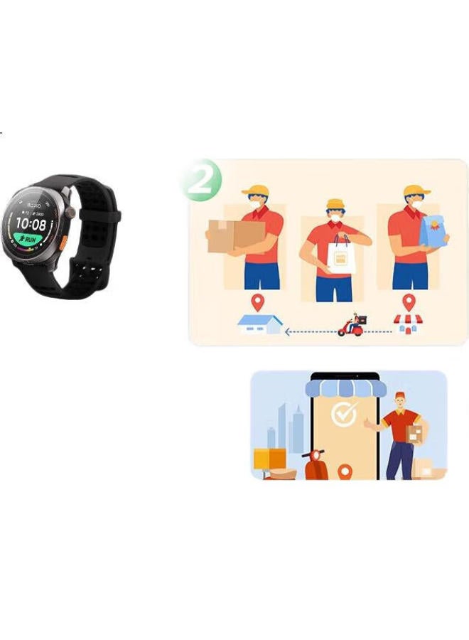 Keep Smart Sports Bracelet Blood Oxygen Heart Rate Monitoring Bracelet Badminton Professional Mode Data Recording B5 Twilight Cloud Pink Silicone Strap Edition - Image 3