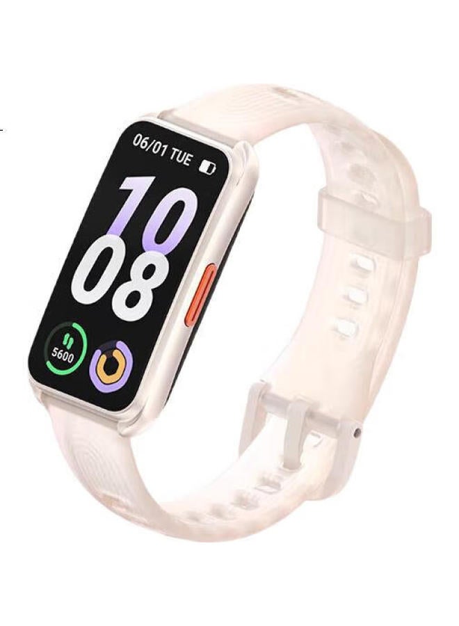 Keep Smart Sports Bracelet Blood Oxygen Heart Rate Monitoring Bracelet Badminton Professional Mode Data Recording B5 Twilight Cloud Pink Silicone Strap Edition - Image 2