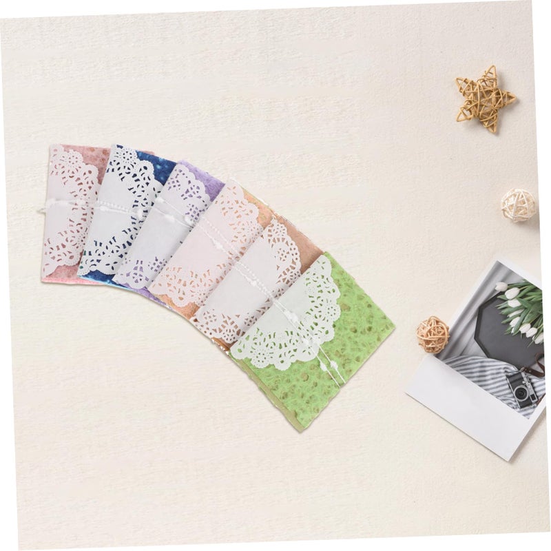 Retro Scrapbooking Kit 6 Pieces Textured Paper For Journaling And Crafting DIY Collage - Image 5