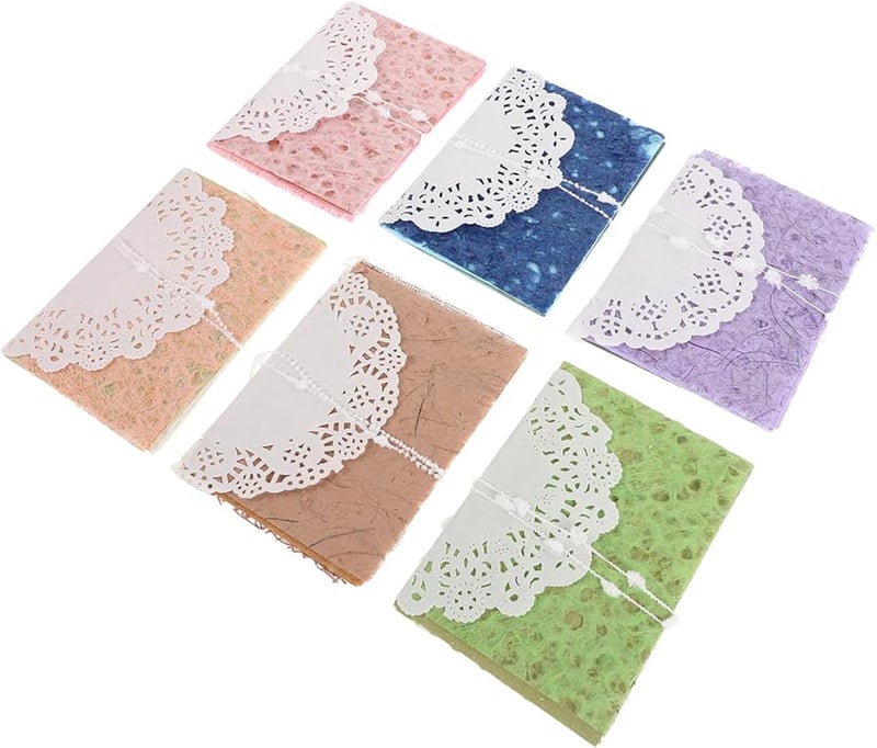 Retro Scrapbooking Kit 6 Pieces Textured Paper For Journaling And Crafting DIY Collage - Image 1