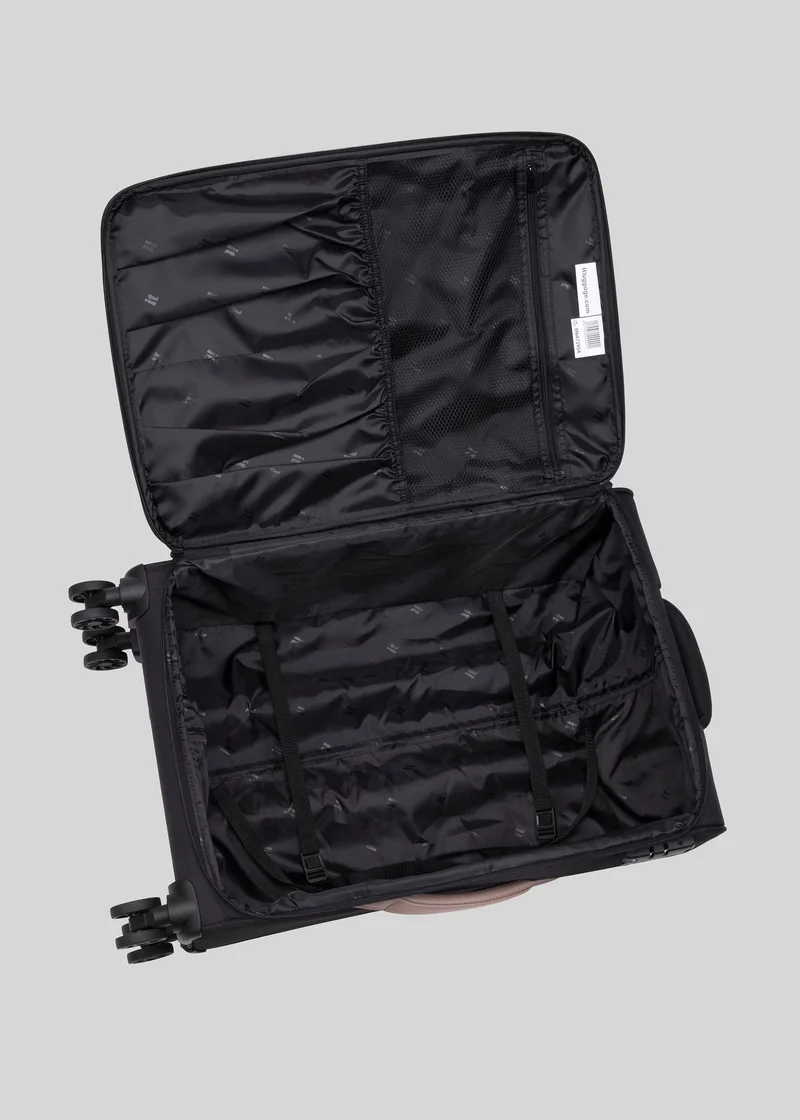 Matalan IT Luggage Black Soft Suitcase
