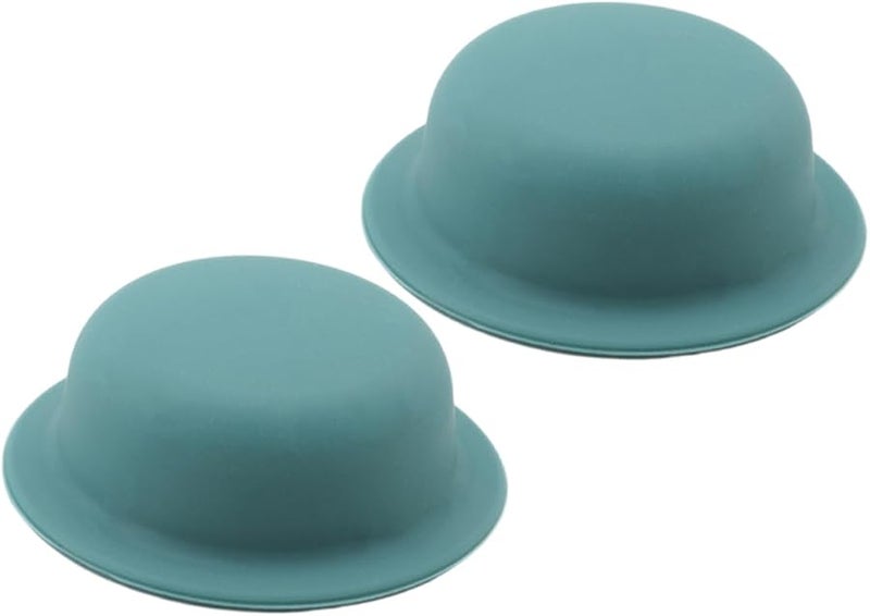 غطاء مقبض غطاء وعاء أزرق سماوي 2 قطعة مقاوم للحرارة للأواني والمقالي 7x7x3 سم - Image 1