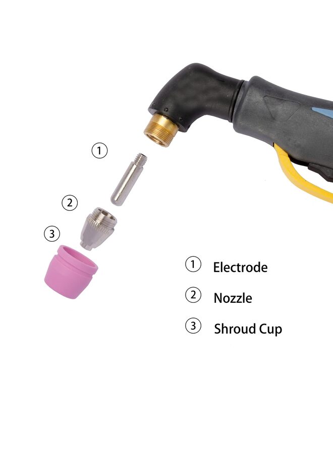 40PCS Plasma Cutter Cutting Torch Tip Nozzles Consumables Kit - Image 4