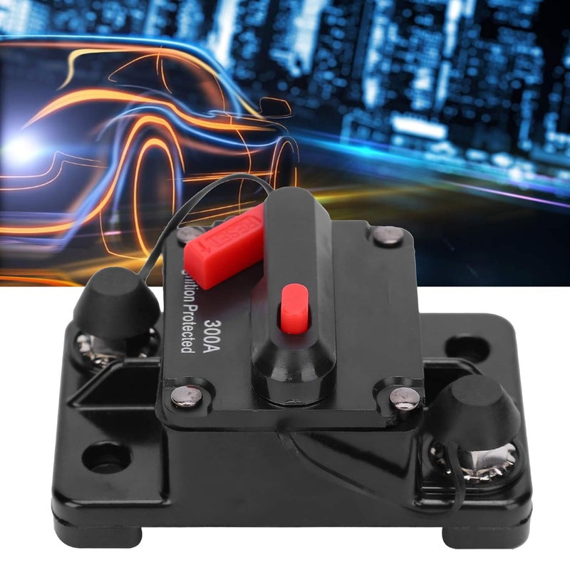 Auto Reset Circuit Breaker Holder, DC12-42V Automatic Switch with Copper Terminals, Over Current and Over Voltage Protection for Automotive Marine RV (300A) - Image 4
