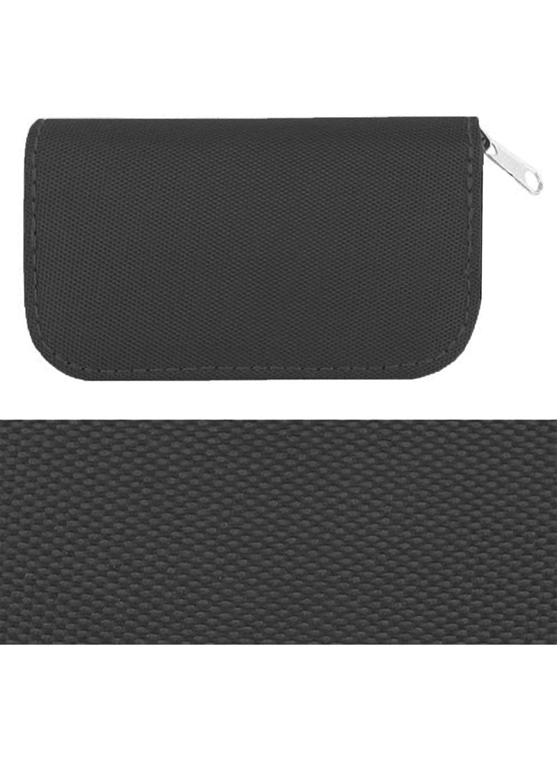 سوفام حقيبة بطاقة الذاكرة -تضم ما يصل إلى 22x و SDHC و SD الصغيرة و 4X حامل -مع 22 فتحة للتخزين والنقل (أسود) - Image 1