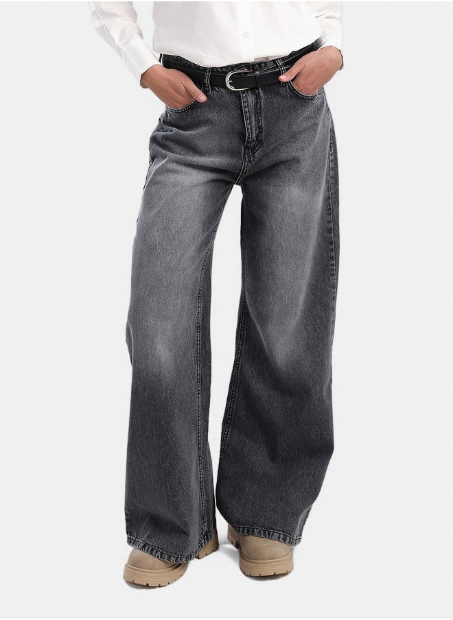 Carina Denim Pants with Button Closure  - Image 1