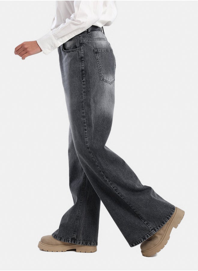 Carina Denim Pants with Button Closure  - Image 2
