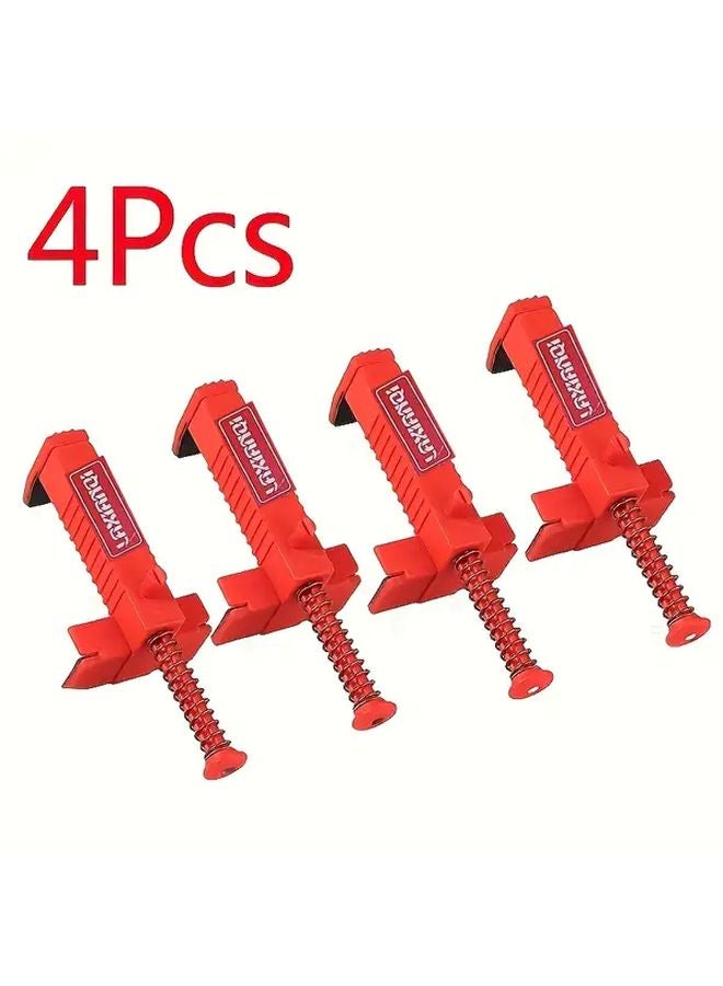 4pcs Plastic Bricklaying Protractors Manual Measuring Tools for Masonry Woodworking Construction - Image 1