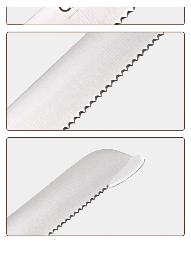 شيف ميد سِكِّين خبز مُزَوَّد بِنَصل مَسْنَنة مِن الفولاذ المقاوم للصدأ - Image 5