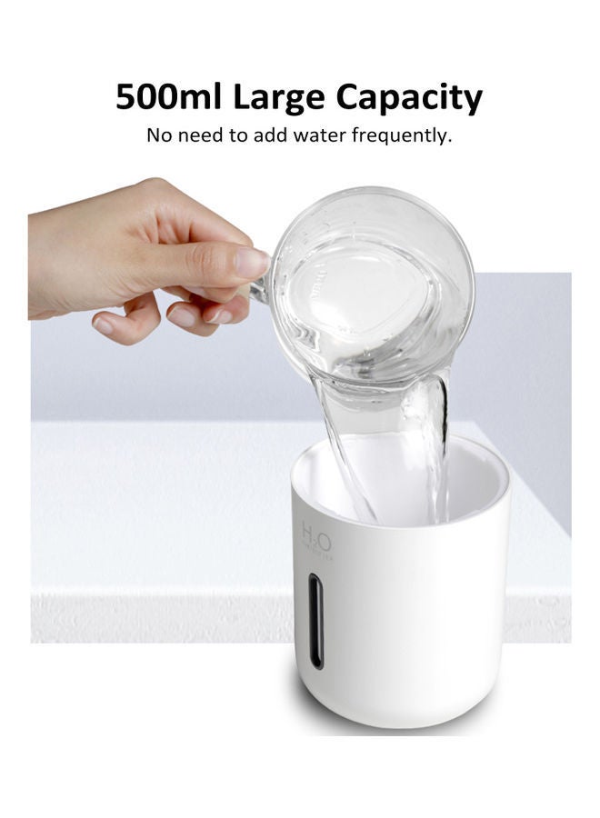 NIBEMINENT Mini Humidifier Air Fresher Sunset Light White/Black - Image 2