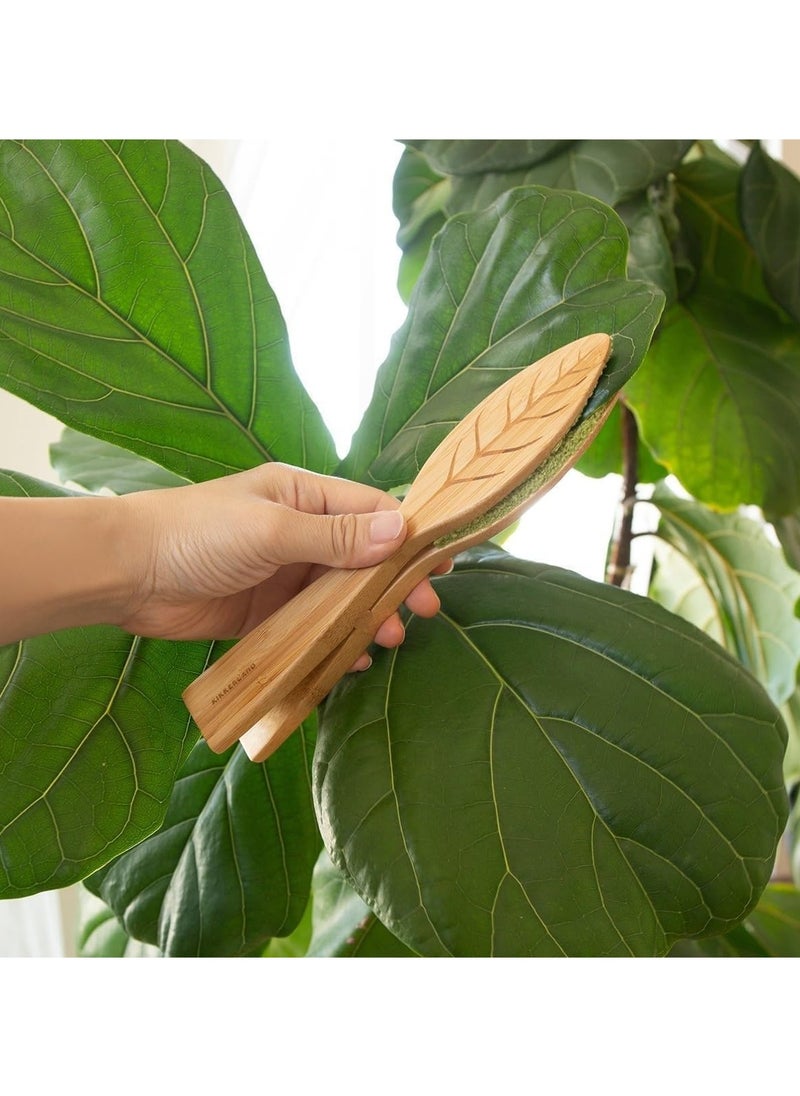 SYOSI Leaf Cleaning Tongs House Plant Leaf Cleaning Tongs Plant leaf Lint cleaner Leaf-Shaped Cleaning Tongs for Gardening Care  - Image 2