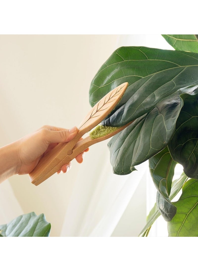 SYOSI Leaf Cleaning Tongs House Plant Leaf Cleaning Tongs Plant leaf Lint cleaner Leaf-Shaped Cleaning Tongs for Gardening Care  - Image 3