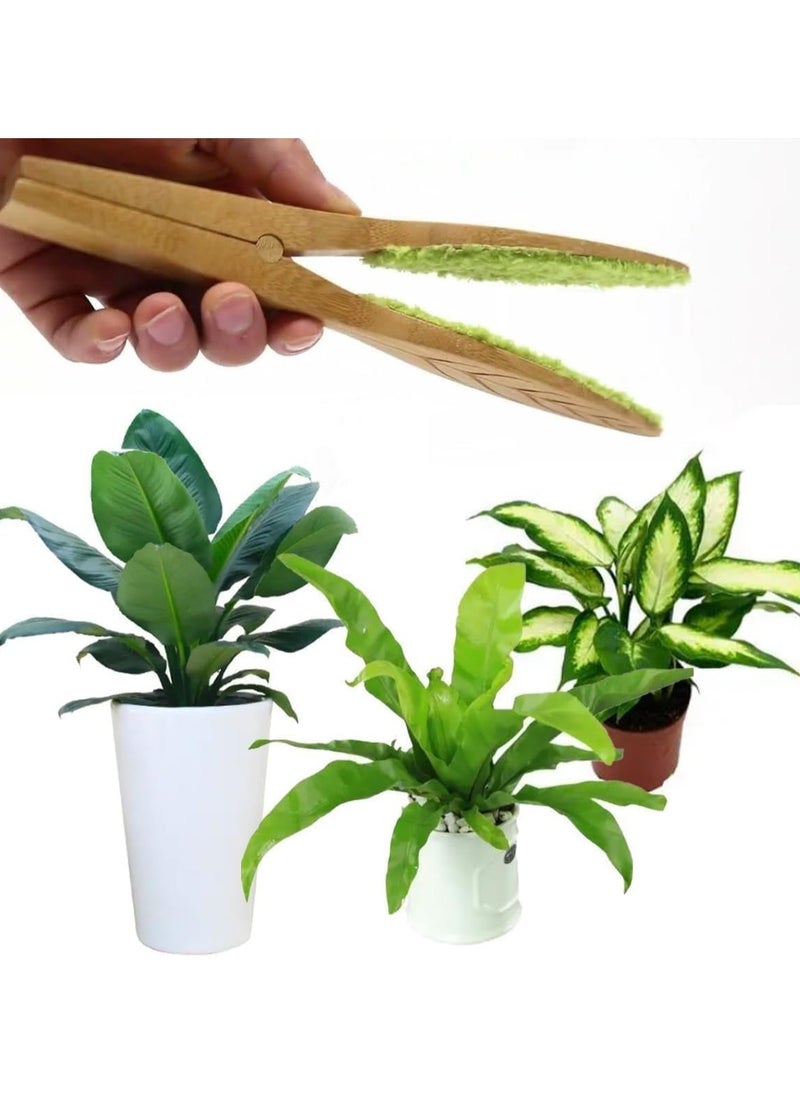 SYOSI Leaf Cleaning Tongs House Plant Leaf Cleaning Tongs Plant leaf Lint cleaner Leaf-Shaped Cleaning Tongs for Gardening Care  - Image 4