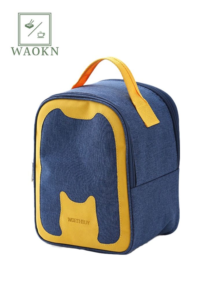 WAOKN Insulated Lunch Bags for Women and Men Reusable Lunch Boxes Waterproof Tote Bag ,Multi-Pocket Lunch Containers for Work Office Picnic Outdoor 