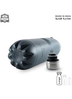 Atlasware Water Bottle with a Capacity of 2000 ml, Stainless Steel Water Bottle that keeps Cold for 130 Hours and Keeps Heat for 52 Hours, Dark Gray  - Image 4