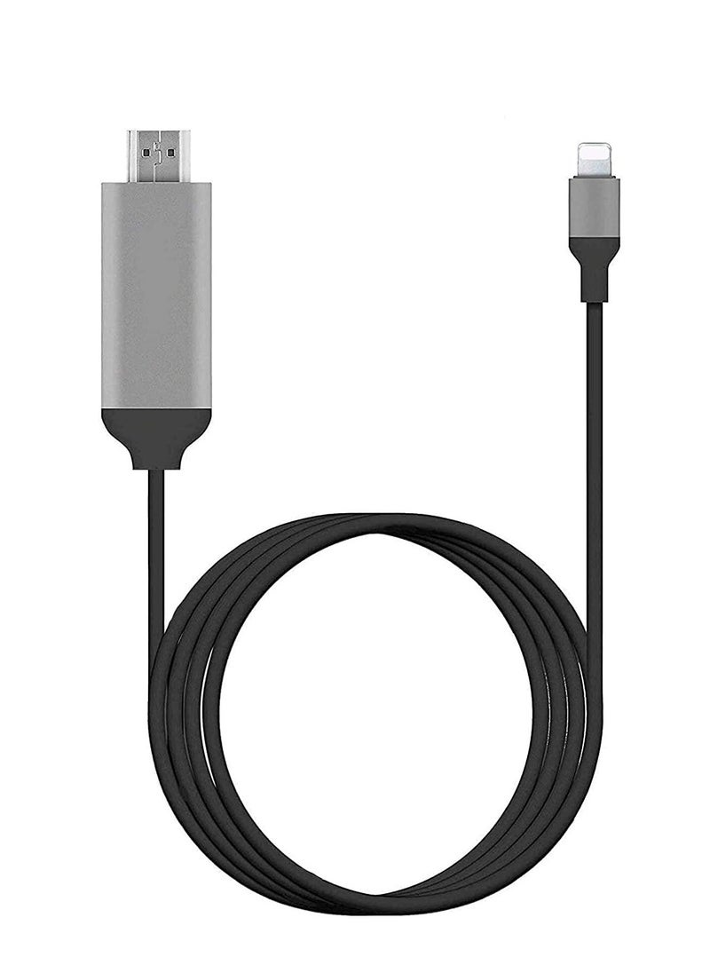 Ntech NTECH HDMI Adapter HDTV Cable Adapter Compatible with for iPhone iPad iPod 1080P Digital AV Sync Screen Connector on HD TV Monitor Projector NO Need Power Supply  - Image 1