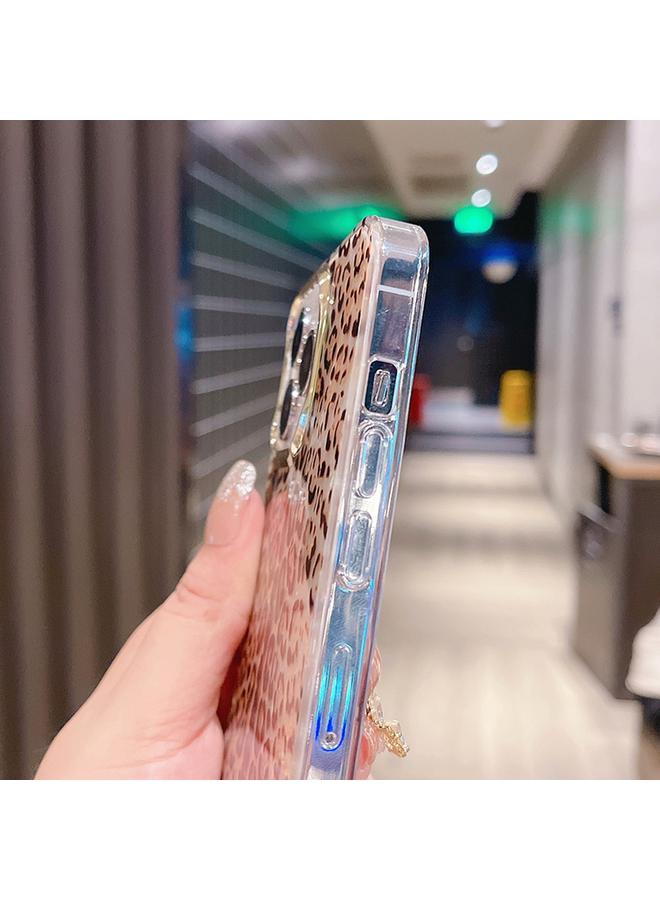 اس-توب جراب لهاتف iPhone 13 بنمط صدفة كريستالية ملونة من البولي كربونات + جراب هاتف TPU - Image 4