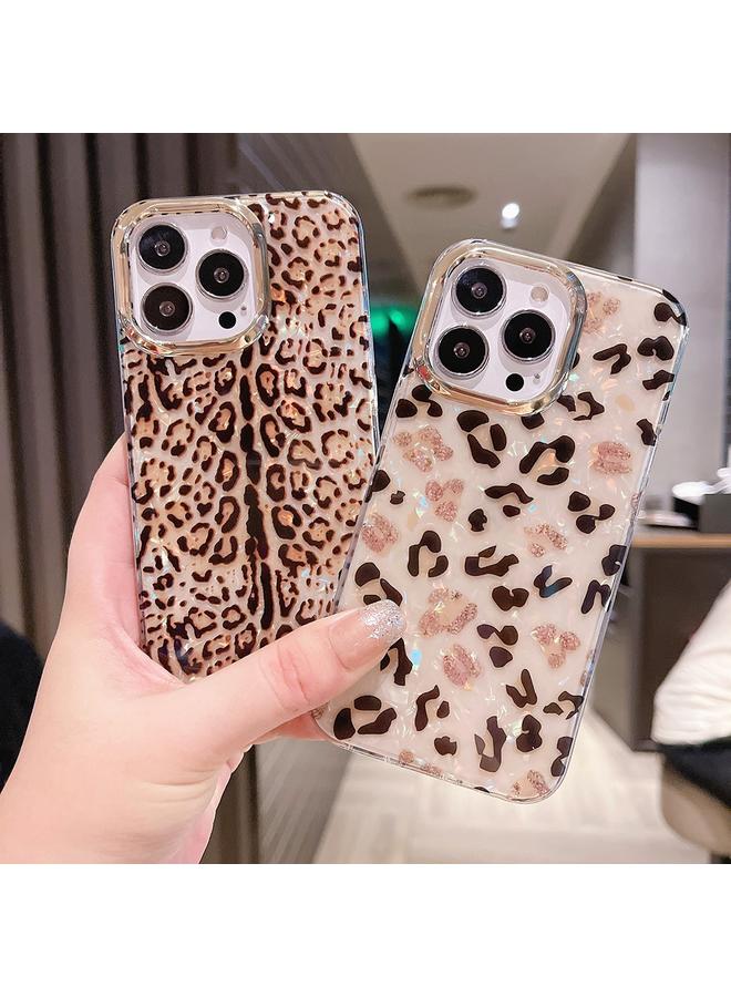 اس-توب جراب لهاتف iPhone 13 بنمط صدفة كريستالية ملونة من البولي كربونات + جراب هاتف TPU - Image 3