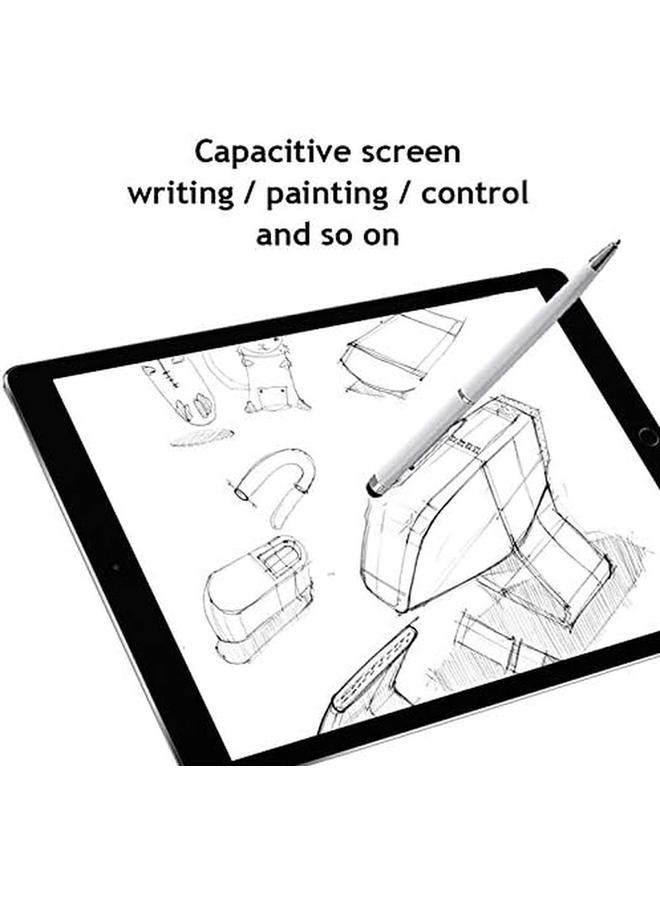 erorex 2In1 Stylus Touch Pen For Iphone Samsung Huawei Honor Microsoft Silver - Image 3