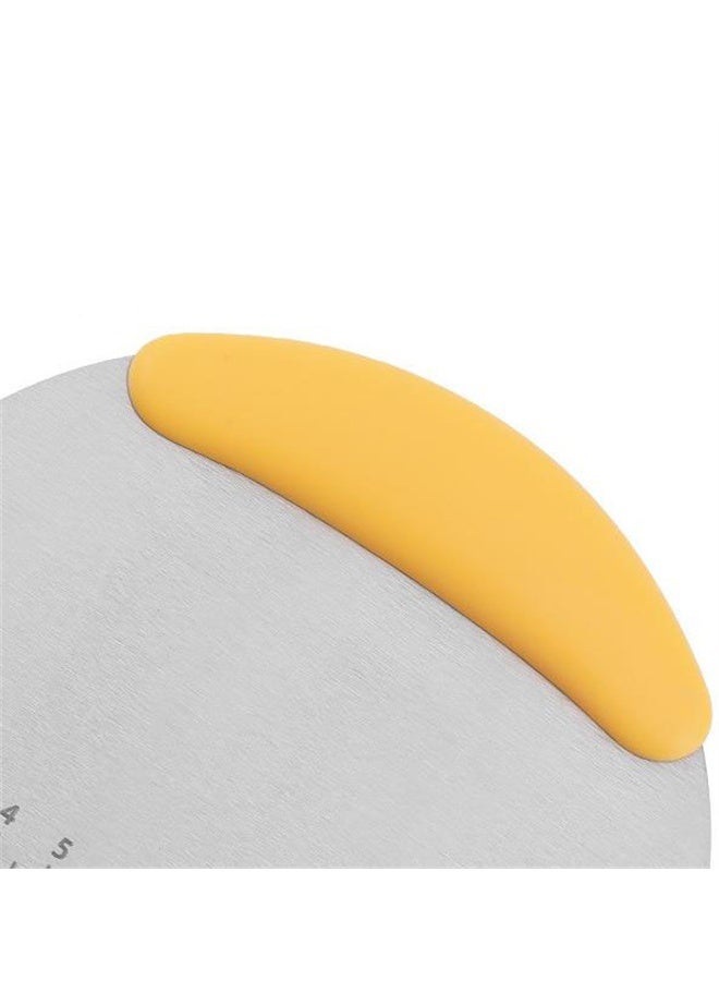 HOMESTAR Dough Pastry Bench Cutter Scraper, Stainless Steel Pizza Cutter for Kitchen, Baking Dishwasher Safe, Anti-Wear Laser-Engraved Measuring - Image 4