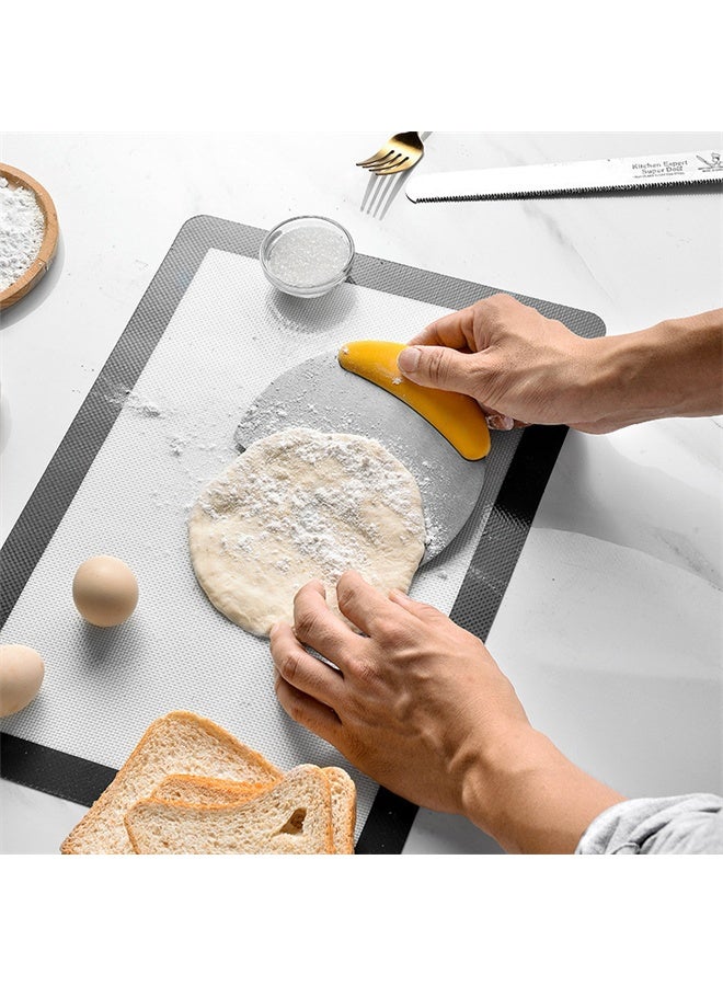 HOMESTAR Dough Pastry Bench Cutter Scraper, Stainless Steel Pizza Cutter for Kitchen, Baking Dishwasher Safe, Anti-Wear Laser-Engraved Measuring - Image 3
