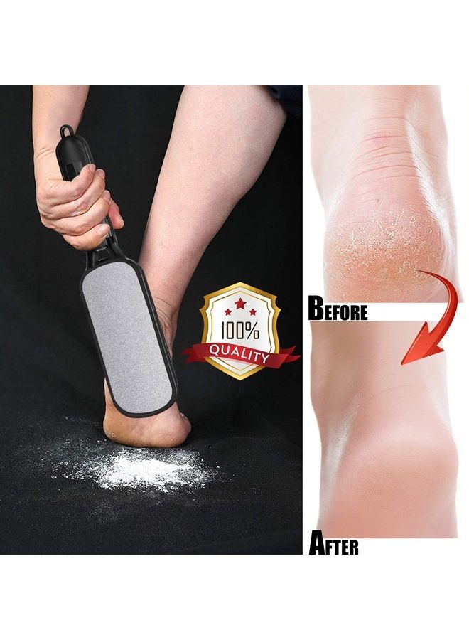 Antonki Foot File Callus Remover for Feet, Double Sided Foot Scrubber for Dead Skin Remover, Foot Rasp Pedicure Tool to Remove Hard Skin, Callus, Plantar Wart, Corn - Skin-Friendly Stainless Steel Foot File - Image 4